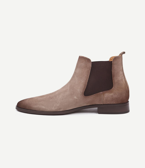 Chelsea boot suede beige