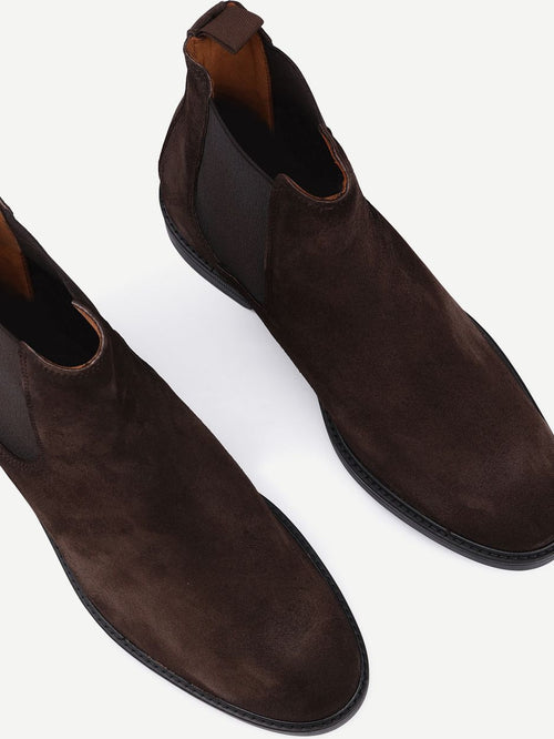 Chelsea boot suede bruin