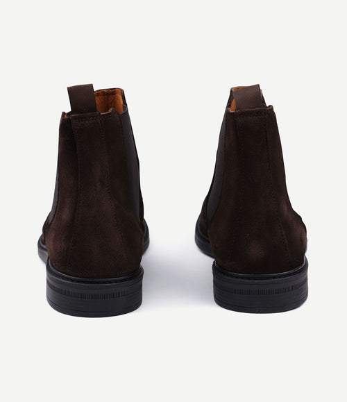 Chelsea boot suede bruin