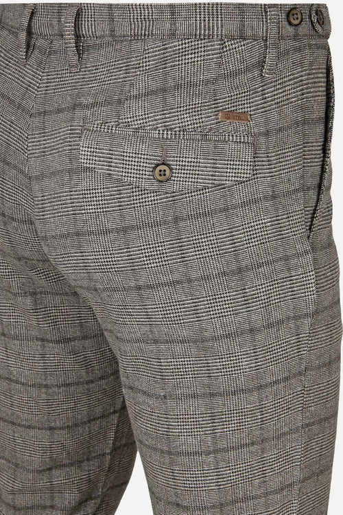 Suitable chino locke ruit grijs