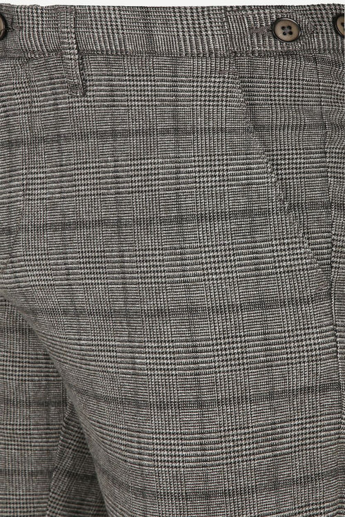 Suitable chino locke ruit grijs