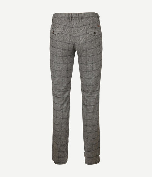 Suitable chino locke ruit grijs