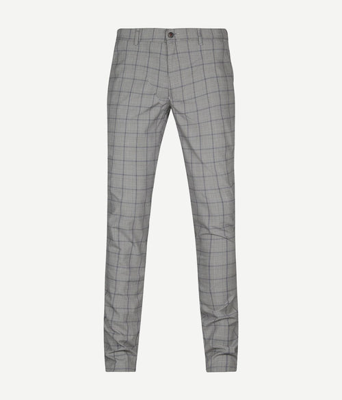 Suitable chino Pico grijs geruit