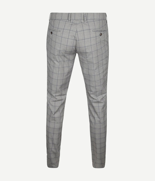 Suitable chino Pico grijs geruit