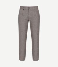 Chino Pico pleat check sand