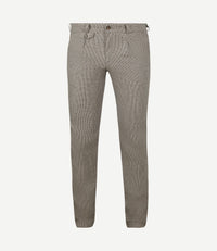Chino Pico pleat flanel print beige