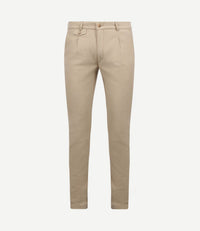 Chino Pico pleat flanel sand
