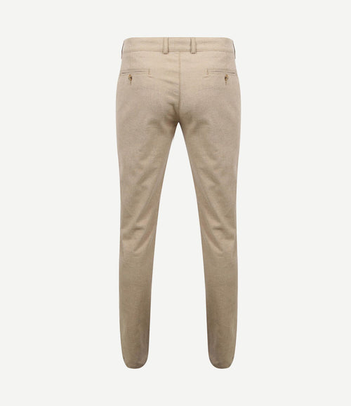 Chino Pico pleat flanel sand