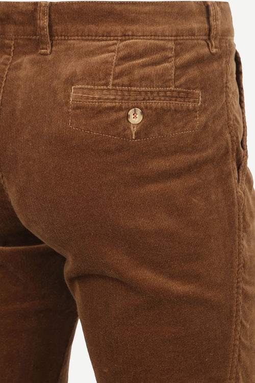 Suitable chino Plato corduroy bruin