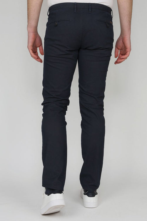 Suitable chino sartre donkerblauw
