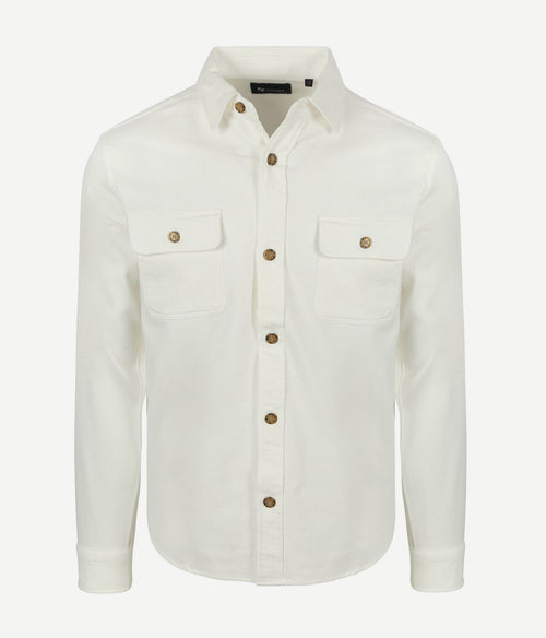 Suitable cia overshirt ecru | Regular-fit