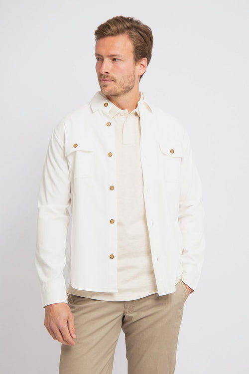 Suitable cia overshirt ecru | Regular-fit