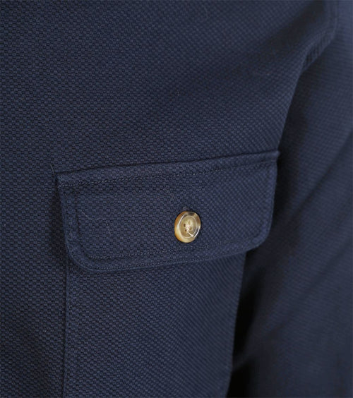 Suitable cia overshirt donkerblauw | Regular-fit