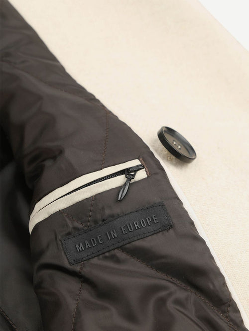 Suitable coat caban wol blend ecru
