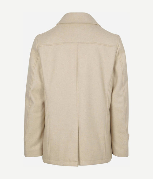 Suitable coat caban wol blend ecru