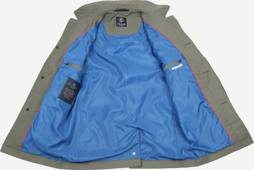 Suitable coat rosewood mid green
