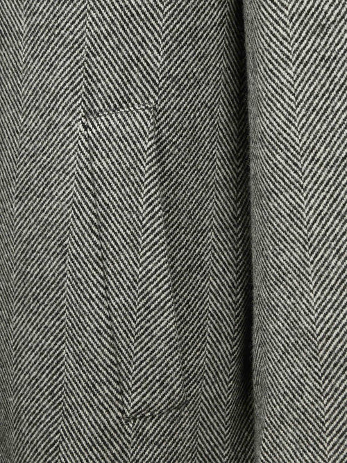 Suitable coat wol pepita pepper grey | Slim-fit