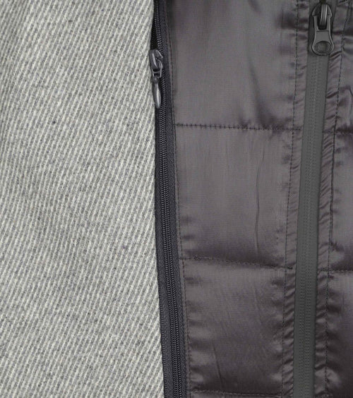 Suitable coat wol twill grijs | Slim-fit
