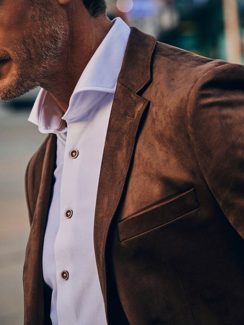 Suitable blazer pasetta cognac | Slim-fit
