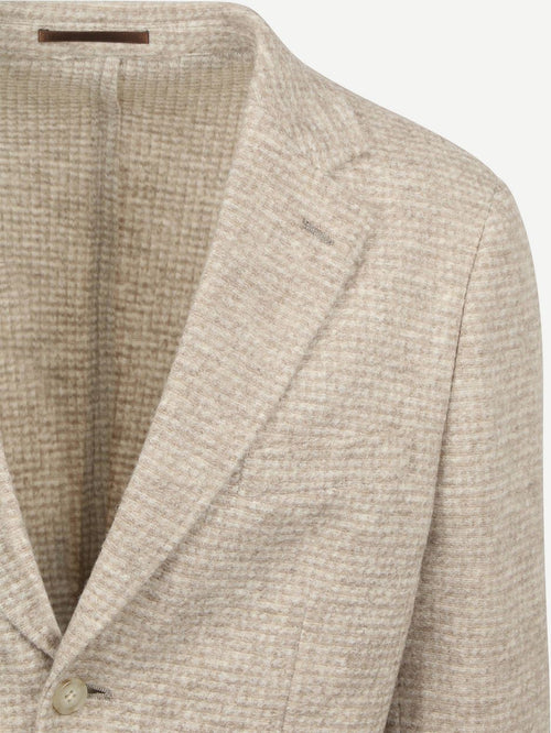 Knitted colbert unlined beige