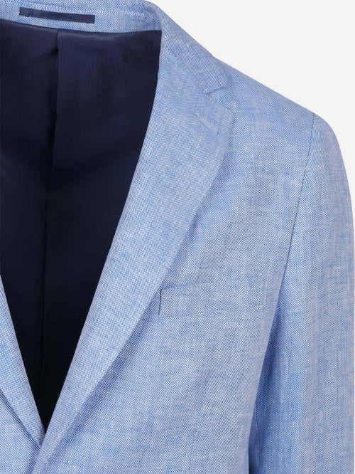 Blazer linnen panama lichtblauw