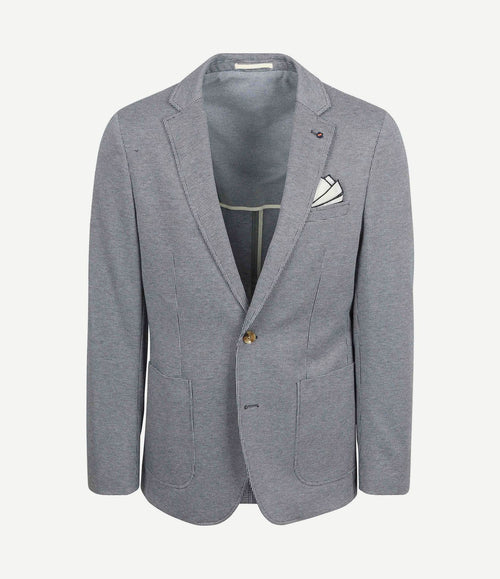 Colbert fame houndstooth donkerblauw