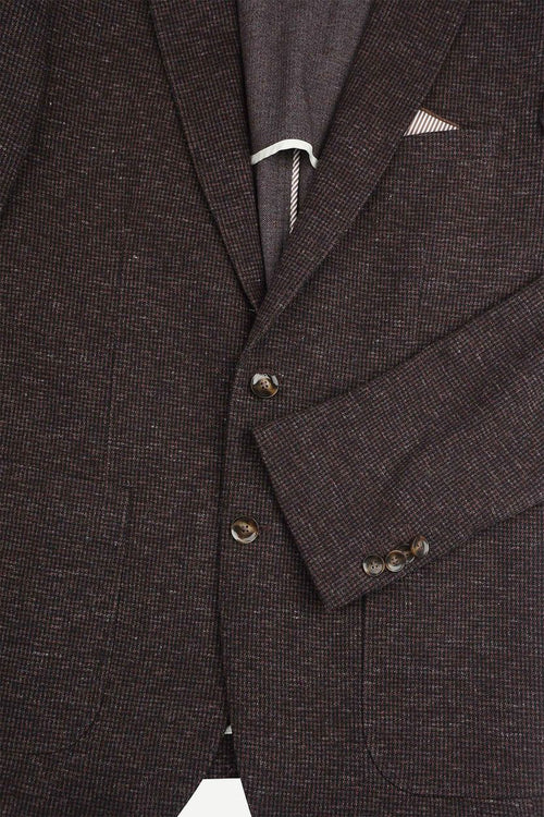 Suitable colbert fame pied de poule bruin