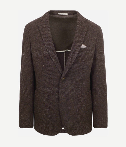 Suitable colbert fame pied de poule bruin