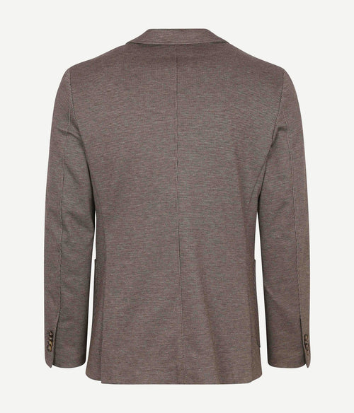 Suitable colbert fame pied de poule bruin | Slim-fit