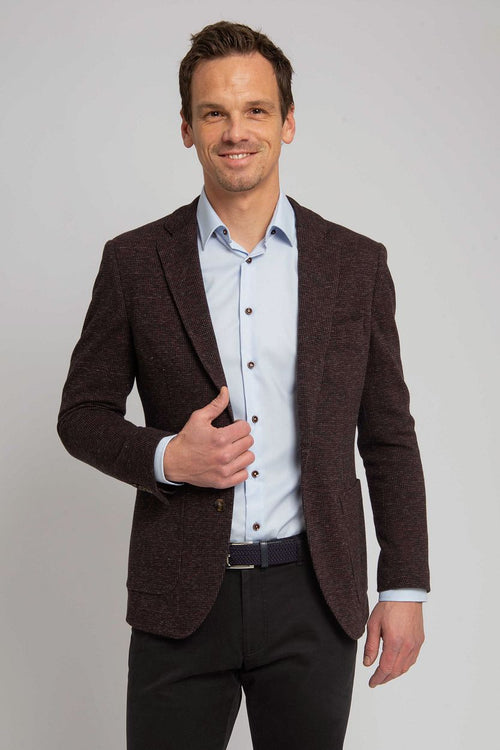 Suitable colbert fame pied de poule bruin