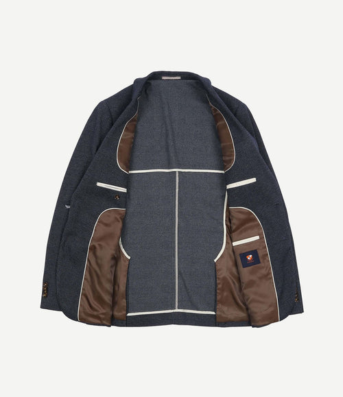 Colbert fame ruiten donkerblauw