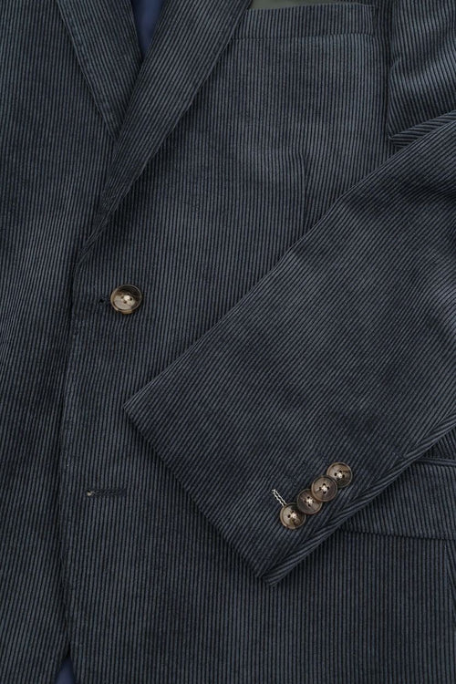 Suitable colbert heleen corduroy donkerblauw