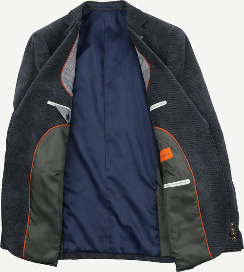 Suitable colbert heleen corduroy donkerblauw