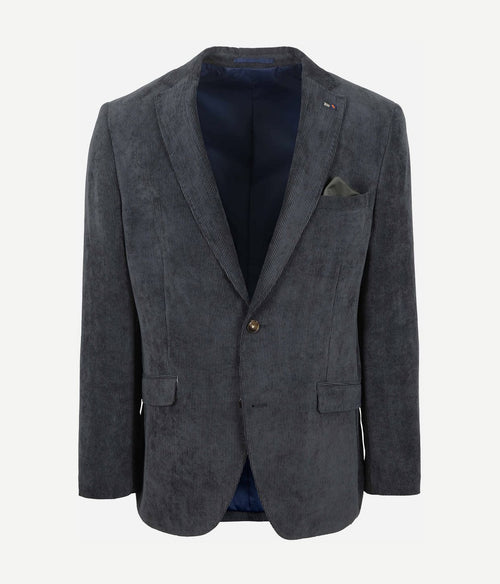 Suitable colbert heleen corduroy donkerblauw