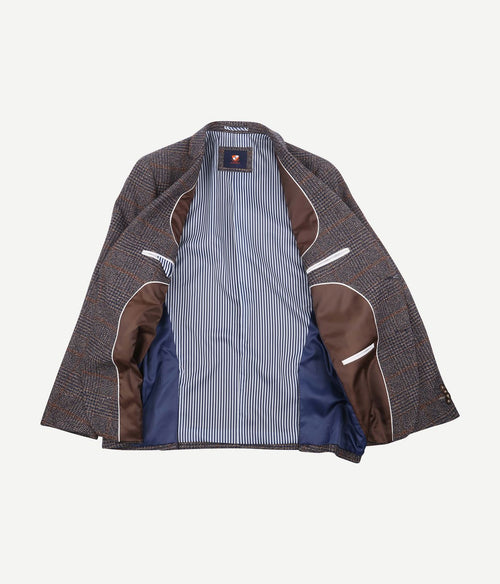 Suitable colbert heleen ruit bruin