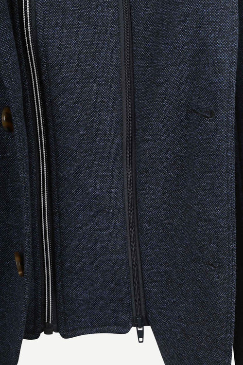 Colbert inlay lommer donkerblauw