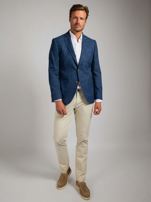 Suitable colbert leek jeans blauw