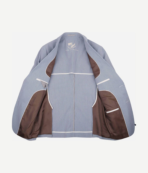 Suitable colbert lind strepen blauw