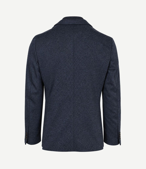 Colbert lommer twill inlay donkerblauw