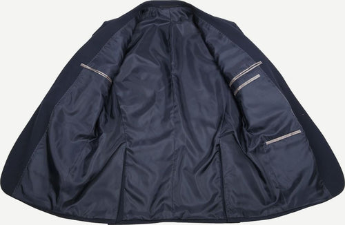 Suitable colbert picador wol blend donkerblauw