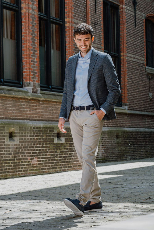Colbert royal bruin blauw