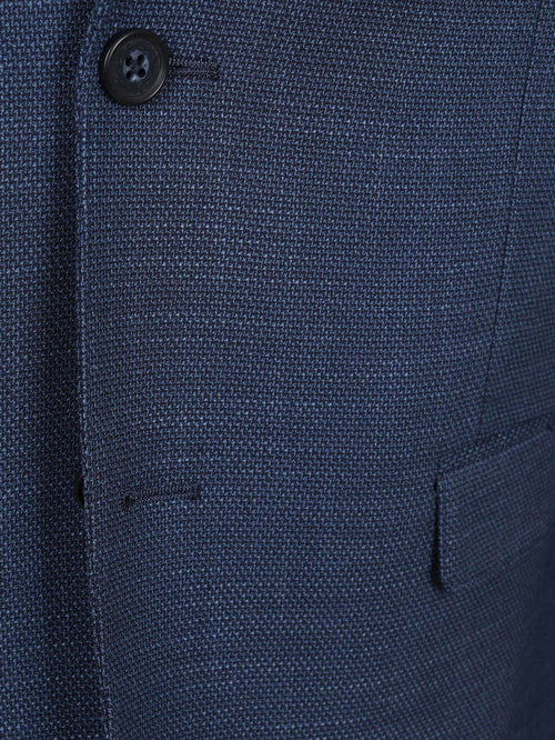 Colbert structure lined donkerblauw