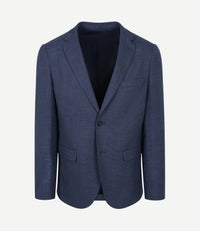 Colbert structure lined donkerblauw