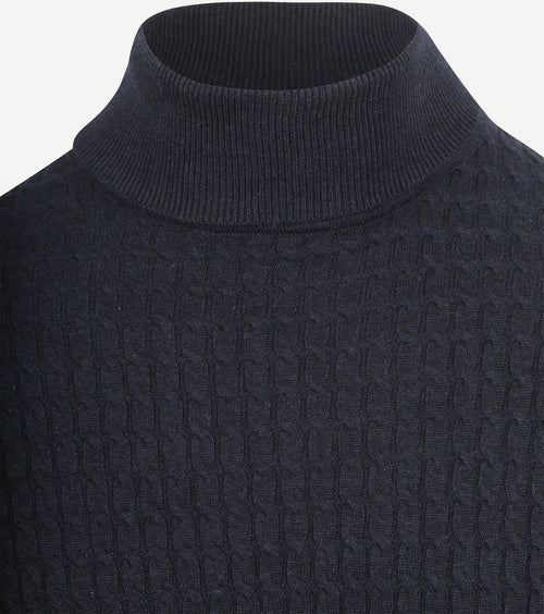 Suitable coltrui cable donkerblauw | Slim-fit