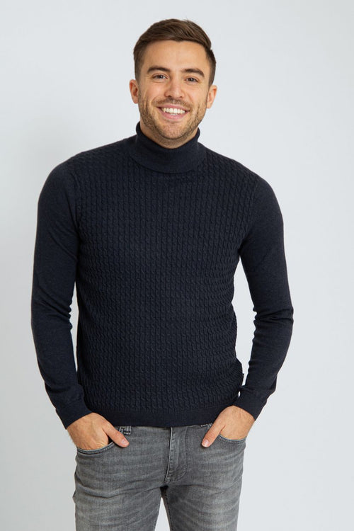 Suitable coltrui cable donkerblauw | Slim-fit