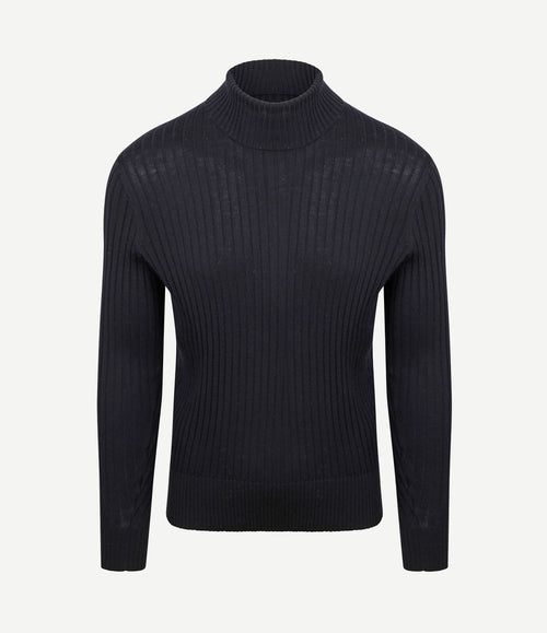 Coltrui rib merino donkerblauw
