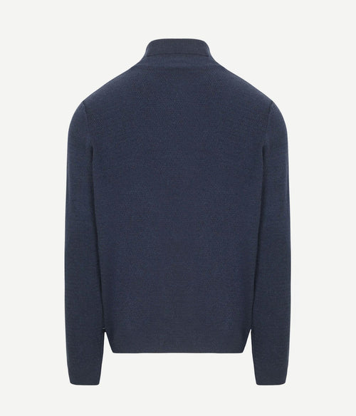 Suitable coltrui structure melange donkerblauw | Regular-fit