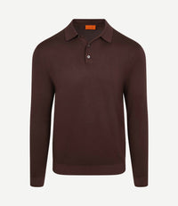 Compact cotton poloshirt bordeaux