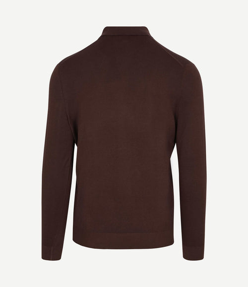 Compact cotton poloshirt bordeaux