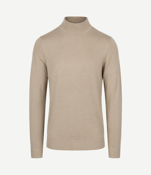 Compact cotton pullover turtle sand